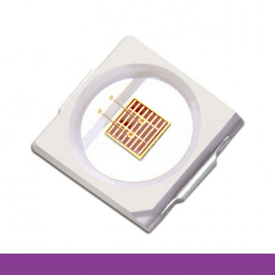 1W SMD 3030 UV UVA Purple 395nm-405nm Gold Wire Copper Bracket LED Diodes 3.0-3.4V Epistar Dual Chip for Grow Light