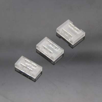 6mm 8mm 10mm Seamless Crystal LED Connector 2P for Flexible LED Strip or Cabinet Lights