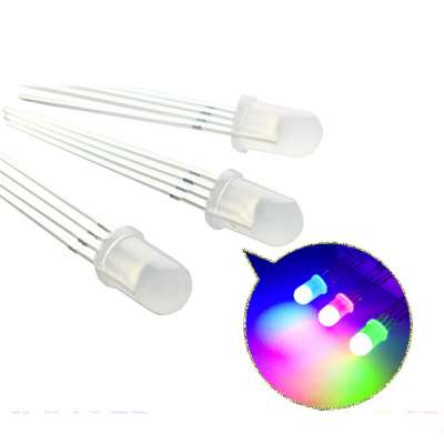 Multicolor 4pin 5mm RGB Led Diode Light Lamp Tricolor Round Common Anode LED F5 Light Emitting Diode Red Green Blue