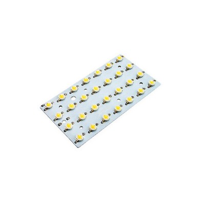 High Power LED PCB Assembly White Paint Color With SMD Assembled Aluminium Based board