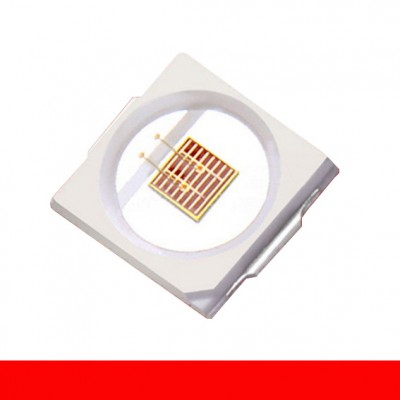 1W SMD 3030 Red 660nm Gold Wire Copper Bracket LED Diodes 2.0-2.4V Epistar Dual Chip for Plant Grow Lamp