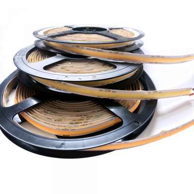 DC 24V/12V  6mm Width 8W 2700K 3000K 4000K 6000K  Flexible COB LED Strip Light dot-free